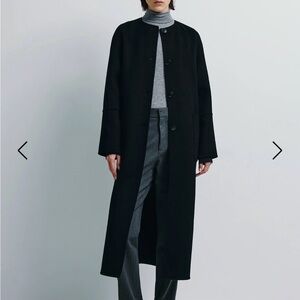 Black Wool & Cashmere Women's Coat